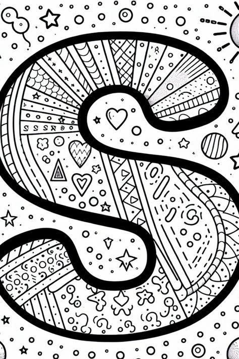 Get ready for a coloring adventure with 26 fun and printable letters of the alphabet pages! Perfect for kids and adults alike, these unique coloring pages feature creative designs like 'S for Sunshine' to inspire a love for letters in a colorful way. Easy to print and engaging, they're ideal for rainy days, educational activities, or just unwinding while you express your artistic flair. Download your favorite letters now and let the coloring fun begin! Letter Coloring Pages, Letter A Coloring Pages, Batman Coloring Pages, Free Adult Coloring Printables, Coloring Letters, Fun Alphabet, Adult Colouring Printables, Heart Coloring Pages, Letters Of The Alphabet