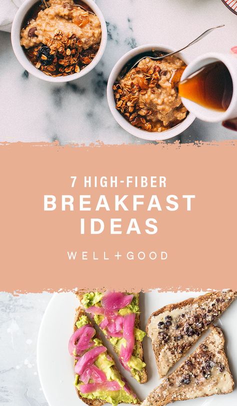 high fiber breakfast foods Fiber Breakfast, High Fiber Breakfast, Healthy Fiber, Fiber Diet, Superfood Recipes, High Fiber Diet, Fiber Rich Foods, High Fiber Foods, Delicious Breakfast Recipes