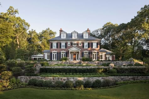 New Construction by Rosen Kelly Conway Architecture & Design | 1stDibs Georgian Colonial House Exterior, Georgian Colonial House, Colonial House Exterior, Georgian Colonial, Colonial House Exteriors, Georgian Style Homes, Colonial Mansion, Mansion Exterior, Colonial Exterior