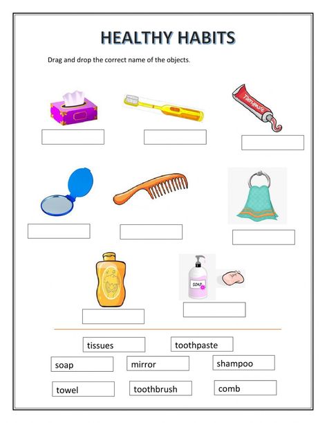 Good Habits Worksheets For Kids, Good Habits Worksheet For Kindergarten, Good Habits Worksheet, Healthy Habits Worksheet, Hygiene Worksheets For Kids, Healthy Habits Kindergarten, Habits Worksheet, Healthy Habits Activities, Personal Hygiene Worksheets