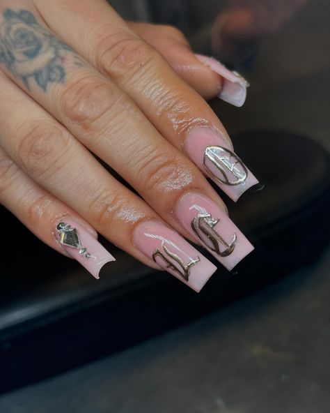 ♌️ #nails #nailart #naildesign #nailaddict #oldenglishnails #squarenails #leezapnails #sac #sacnails #sacramento #916nails #916nailtechs #nailsnailsnails #nailjunkie #nailcandy #nails4today #nudenails #leo #leoseason #bdaynails #birthdaynails #explore #explorepage✨ Leo Season, Nail Candy, Birthday Nails, Square Nails, Old English, Nude Nails, Nails Nailart, Sacramento, Nail Designs