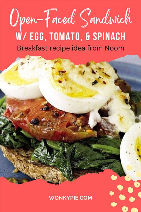 5 Noom Breakfast Recipe Ideas (Mostly Green!) Noom Recipes Green, Noom Breakfast Idea, Noom Breakfast, Noom Healthy Meals, Simple Delicious Meals, Keto Vegan Recipes, Tomato Sandwich Recipes, Breakfast Recipe Ideas, Spinach Sandwich