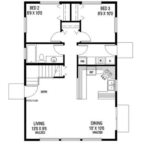 Small House Floor Plans, Traditional House Plans, Cottage Plan, Mountain Home, Traditional Bathroom, Floor Plan Design, House Floor Plans, Traditional Design, Traditional Style