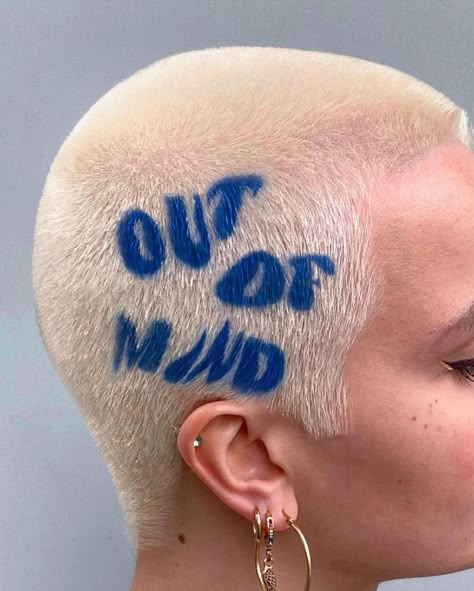 Buzz Cut Styles, Bleached Hair Men, Shaved Head Designs, Hair Colour Design, Dyed Hair Men, Shaved Hair Designs, Buzzed Hair, Bald Hair, Dyed Hair Inspiration