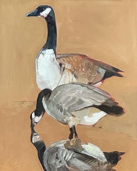 Peggy Judy’s Instagram profile post: “Finished oil on canvas #geese #wildlifeart #canada goose #art” Canada Goose Painting, Peggy Judy Art, Canada Goose Art, Goose Art Illustrations, Canada Geese Art, Peggy Judy, Geese Painting, Geese Art, Goose Art