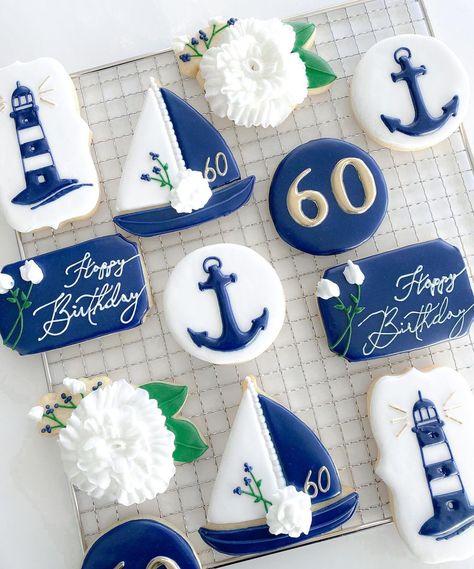 Nautical 60th Birthday Party, 60th Birthday Cruise Ideas, Boat Theme Birthday Party, Yacht Party Decor, Cruise Birthday Ideas, Cruise Themed Party Ideas, Yacht Birthday Party Ideas, Boat Theme Party, Nautical Birthday Theme