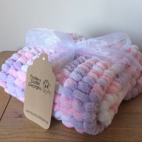 Loopy Yarn Criss Cross Baby Blanket, Pompom Blankets Baby, Baby Newborn Girl, Puffy Alize Baby, Pom Pom Baby Blanket, Alize Puffy Плед, Small Baby Blankets, Wool Baby Blanket, Pom Pom Baby