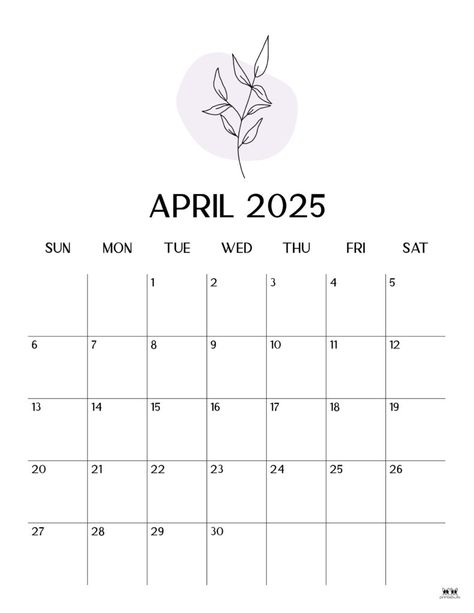 Choose from 107 different April 2025 monthly calendars perfect for planning for Easter, spring, and so much more! 100% FREE! Print from home! April 2025 Calendar, May 2025 Calendar, May Calander, Nail Calendar, Calendar Design Template, Bullet Journel, Cute Calendar, Monthly Calendars, 2025 Calendar