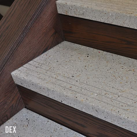 DEX has produced thousands of stair treads for monumental and feature staircases. With our experience, we understand the functional and structural criteria required for stair treads, and work closely with our clients to assure a successful outcome. The DEXterra stair treads featured here were created for the Vestavia Hills Public Library in Alabama 🏫📚 Concrete Stair Treads, Marble Stair Treads, Limestone Stair Treads, Concrete Stair Treads Outdoor, Bull Nose Stair Tread, Zambia Laminate Stair Treads, Slippery Stairs, Stone Stairs, Stairs Design Modern