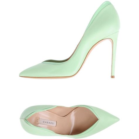 Casadei Court ($530) ❤ liked on Polyvore featuring shoes, pumps, light green, leather footwear, high heel stilettos, leather shoes, casadei shoes and stiletto high heel shoes Light Green Shoes Heels, Light Green High Heels, Pastel Green Heels, Light Green Heels, Green Shoes Heels, Footwear Heels, Green High Heels, Stilettos Shoes, Green Pumps