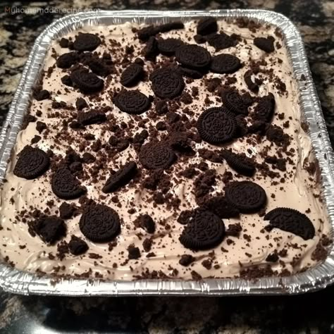 Oreo Mud Pie, Cowboy Beans Recipe, Lemon Creme Cake, Oreo Dessert Easy, No Bake Oreo Dessert, Mud Pie Recipe, Easy Peanut Butter Pie, Lemon Creme, Chocolate Pudding Desserts