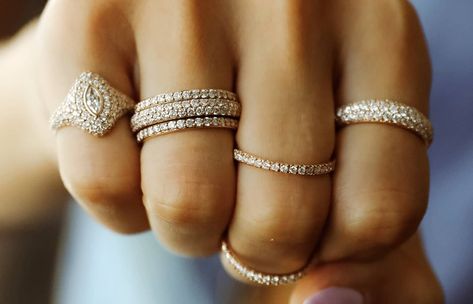 Pinky Rings: A Modern Trend Rooted in History Rounded Wardrobe, Jewellery Wishlist, Orbit Ring, Stunning Diamond Rings, Marquise Shape Diamond, Shield Ring, Layered Rings, Bespoke Engagement Ring, Ring Trends