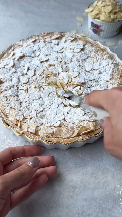 Almond Frangipane Tart Recipe, inspired by Almond Croissant Almond Croissant Tart, Frangipane Tart Recipe, Almond Frangipane, Premade Pie Crust, Almond Croissants, Coconut Chocolate Chip Cookies, Almond Tart, Frangipane Tart, Baking Treats