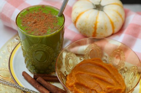 A [Green] Pumpkin Smoothie Recipe For The Luteal Phase Pumpkin Spice Smoothie Recipe, Arbonne Shake Recipes, Hormone Healing, Pumpkin Smoothie Recipe, Arbonne Protein, Pumpkin Spice Smoothie, Luteal Phase, Arbonne Recipes, Julie Harris