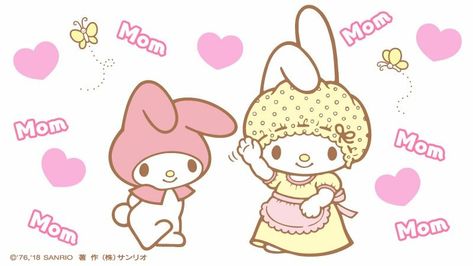 Happy Mothers' Day! Sanrio Mothers Day Card, Sanrio Pictures, Sanrio Things, Favorite Hobby, Rilakkuma, Sanrio Characters, My Melody, Happy Mothers Day, Happy Mothers