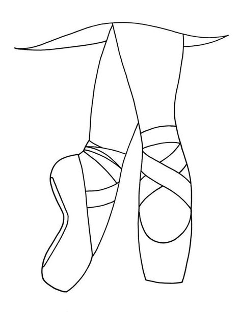 Dance Coloring Pages Free Printable, Ballerina Shoes Drawing, Ballet Coloring Pages, Ballet Words, Ballet Crafts, Creation Coloring Pages, Dance Coloring Pages, Ballerina Coloring Pages, Dancer Drawing