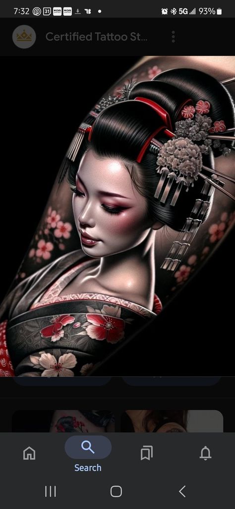 Geisha Tattoo Design, Geisha Tattoo, Geisha Art, Japanese Geisha, Great Tattoos, Tattoo Design, Girl Tattoos, I Tattoo, Tattoo Designs