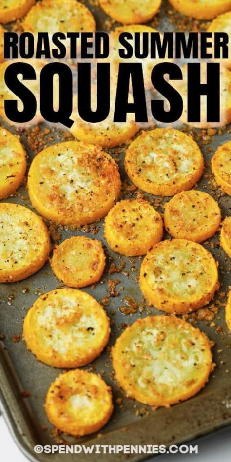 Easy Squash Recipes, Roasted Summer Squash, Yellow Squash Recipes, Summer Squash Recipes, Squash Casserole Recipes, Roasted Vegetable Recipes, Vegetable Side Dishes Recipes, Roasted Vegetable, Boat Food