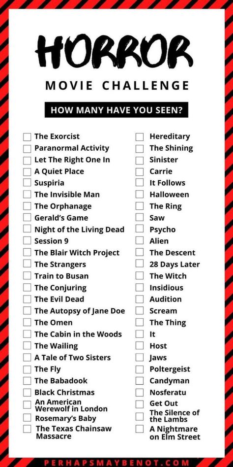 Horror Movie Challenge, Must Watch Netflix Movies, Scary Movie List, Scary Movies To Watch, Movie Challenge, Horror Movies List, Mary Martin, Bahasa Jepun, Your Next Movie