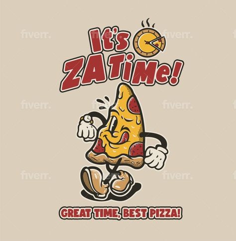 Pizza Character Design, Beer Mural, Food Mascot, Vintage Mascot, Food Characters, Illustrations Ideas, Infographic Design Process, Mascot Logos, Soda Shop