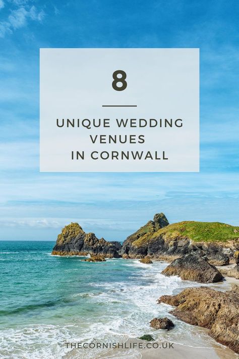 Looking for quirky, outdoors venues for a unique wedding or ‘wedfest’ in Cornwall? Check out this list! | #WeddingVenuesUK #UKWeddingVenues #CornwallWeddings #CornishWeddings Cornish Beach Wedding, Cornwall Wedding Venues, Cornwall Beach Wedding, Places In Cornwall, Cornish Wedding, Scenic Wedding, Low Key Wedding, Cornwall Wedding, Cornish Beaches