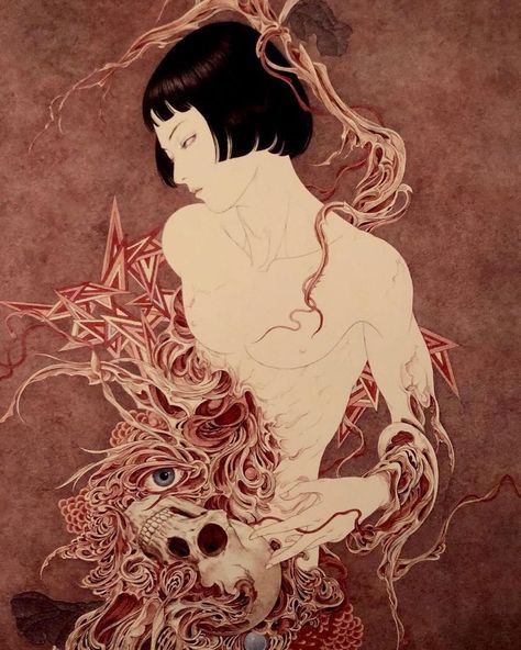 Takato Yamamoto Takato Yamamoto, Road Opener, Remove Blockages, The Spell, The Blessing, Beautiful Dark Art, Wow Art, Realism Art, Drawing Reference Poses