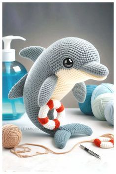 Amigurumi Dolphin Crochet Free Pattern Crochet Shark Blanket, Amigurumi Dolphin, Dolphin Crochet, Crochet Dolphin, Unicorn Knitting Pattern, Dolphin Pattern, Crochet Turtle Pattern, Crochet Shark, Crochet Fish