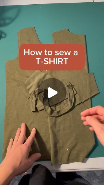 Kailey Mabey • Sewing Teacher🪡 on Instagram: "Sewing a t shirt may seem difficult but it’s not as hard as you think.  Today I got over the basics of constructing a t shirt. If you are lost about how to sew with knits I have several videos on how to sew knits and work with a double needle. Check those out on my grid.   If your new here, my name is Kailey and I’m behind @bloomsewing_studio  I share tips and tricks, motivation, inspiration, funny memes and I help beginners learn to sew. If this is something you would be interested in please consider giving me a follow and liking this video!  It would mean a lot! And I have so much more to share to help YOU on your sewing journey.   #memade #imakemyownclothes #sewist #sewistsofinstagram #sewingforbeginners" Sewing T Shirt Neckline, How To Sew T Shirt, How To Sew Tshirt, Sewing A Shirt For Beginners, T-shirt Sewing, How To Sew A Shirt For Beginners, How To Sew Shirt, Sewing Shirt Ideas, Diy Shirt Sewing