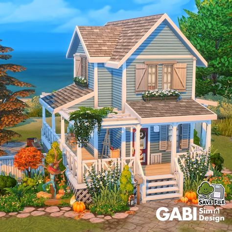 Sims Brindleton Bay House, Sims 4 Cottage Base Game, Ts4 Brindleton Bay House, Brindleton Bay Sims 4 Houses, Vacation House Sims 4, Sims Mini House, Brindelton Bay Sims 4, Sims 4 Cats And Dogs House, Sims Coastal House