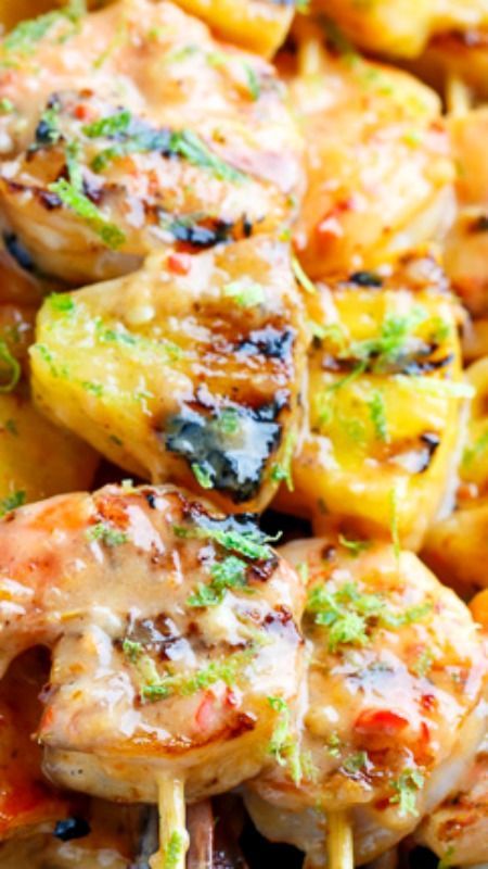 Sweet Chili Shrimp Recipe, Grilled Shrimp And Pineapple, Shrimp And Pineapple, Sweet Chili Shrimp, Chili Shrimp, Shrimp Dishes, Grilled Shrimp, Sweet Chili Sauce, Sweet Chili