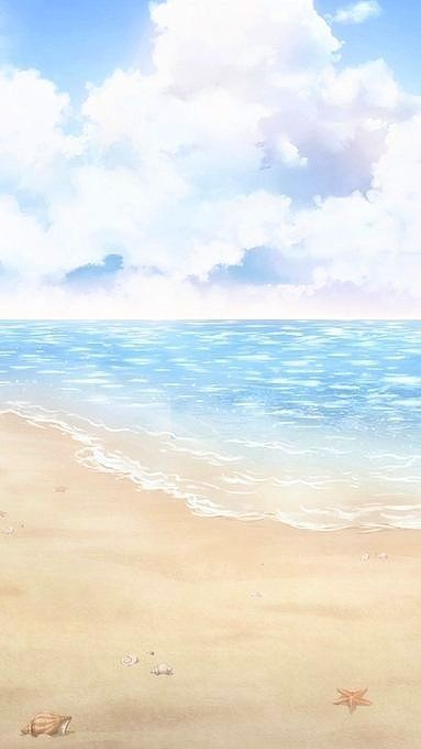 Beach Anime Background, Anime Beach Background, Beach Background Wallpapers, Photo Kawaii, Anime Beach, Sea Illustration, Episode Backgrounds, Min Min, Romantic Background