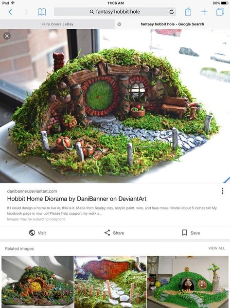 Hobbit Fairy Garden, Mini Hobbit House, Hobbit Diy, Casa Do Hobbit, Hobbit Garden, Casa Hobbit, Indoor Fairy Gardens, Fairy Village, Fairy House Diy