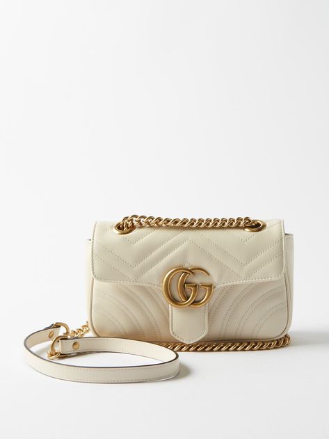 Gucci Bag Marmont, White Gucci Bag, Khaite Jeans, Gucci Cardigan, Italy Shopping, Gg Marmont Bag, Gucci Gg Marmont Mini, Gucci Marmont Bag, Gg Marmont Mini