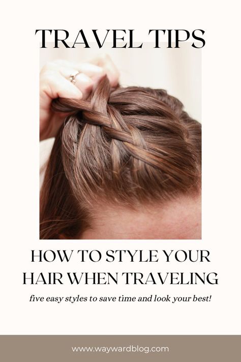 How to style your hair quickly Hair Styles For Traveling, Flight Hairstyles, Travelling Hairstyles, Plane Hairstyles, Travel Hairstyles Airplane, Travel Hairstyles Easy, Airplane Hairstyles, Hairstyles For Travel, Airport Hairstyles Travel Hair