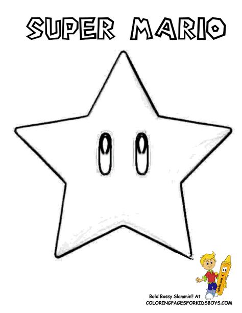 Star Super Mario Bros Coloring Pages, Mario Bros Coloring Pages, Mario Bros Coloring, Mario Pictures, Mario Crafts, Mario Coloring, Printable Colouring Pages, Super Mario Coloring Pages, Mario Star