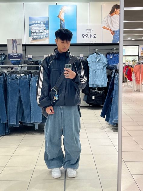 Baggy Clothes Outfit Men, Baggy Outfits Men, Jeans Outfit Men, Outfit Streetwear, Streetwear Fits, Outfits Streetwear, Baggy Clothes, Street Style Outfits Men, Street Fashion Men Streetwear