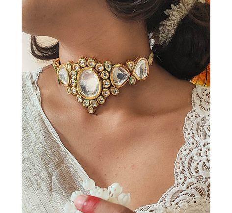 Heart Packaging, Wedding Bollywood, Lehenga Indian, Kundan Choker Necklace, Jewelry Kundan, Kundan Jewellery Set, Kundan Jewelry, Kundan Choker, Western Outfit