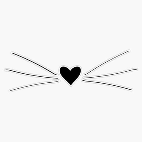 Amazon.com: Cat Heart Nose & Whiskers Sticker Vinyl Bumper Sticker 6 Mil Thick - Size 5" : Automotive Vinyl Bumper Stickers, Cat Heart, Sticker Vinyl, Cat Face, Bumper Sticker, Bumper Stickers, Vinyl Sticker, Vinyl, Collage