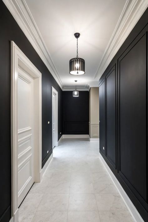 21+ Stylish Black and White Hallway Ideas Black And White Hallway Ideas, White Hallway Ideas, Black And White Hallway, White Hallway, 2025 Year, Hallway Ideas, Design Tips, Hallway, Entrance