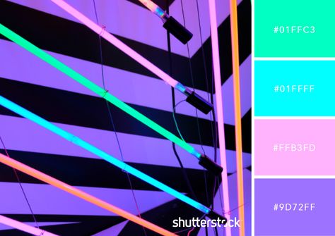 25 Eye-Catching Neon Color Palettes to Wow Your Viewers — Luminous Lines Neon Colour Palette, Cottage Images, Web Colors, Color Schemes Colour Palettes, Color Palette Bright, Color Palette Design, Mood Board Design, Retro Futuristic, Hex Colors