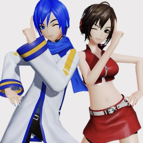 Kaito Meiko Matching, Meiko X Kaito Matching Icons, Meiko And Kaito Matching Pfp, Kaimei Vocaloid, Meiko X Kaito, Kaito X Meiko, Meiko And Kaito, Kaito And Meiko, Meiko Vocaloid