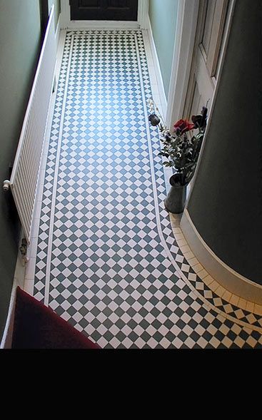 Victorian Hallway Tiles, Victorian Mosaic Tile, Hall Tiles, Victorian Hallway, Victorian Floor Tiles, Hall Flooring, Victorian Floor, Tiled Hallway, Hallway Flooring