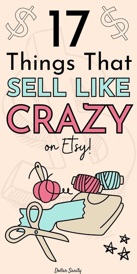 Etsy is a magical place for creatives everywhere! Here are some of the best things to sell on Etsy to make money. Easy Products To Make And Sell, How To Sell On Etsy, Things To Make And Sell From Home, Stuff To Make And Sale, Crafts To Make Money, Best Selling Items On Etsy, Items To Make And Sell, What To Sell On Etsy, Things To Sell On Etsy