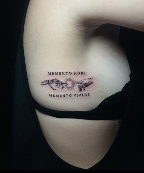 Chaotic Tattoo Ideas, Veni Video Vici Tattoo, Recovering Alcoholic Tattoo Ideas, Ego Tattoo Ideas, Memento Mori Tattoo Women, L'appel Du Vide Tattoo, First Tatoos Idea, Female Rage Tattoo, And If You Go I Wanna Go With You Tattoo