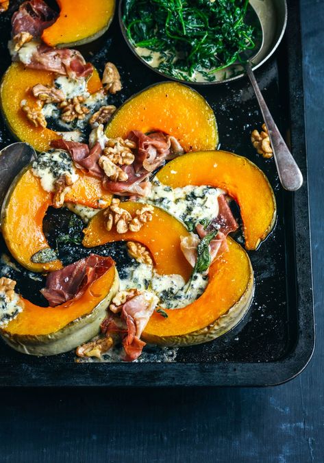 Vegetables Dishes, Food Halloween, Sage Blue, Easy Lunch Ideas, Roasted Pumpkin, Roast Dinner, Roast Pumpkin, Creamed Spinach, Honey Roasted