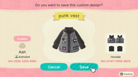 Acnh Mothman, Acnh Punk Design, Acnh Goth Clothes, Animal Crossing Codes Clothes Goth, Acnh Clothes Pattern Grid Goth, Acnh Clothes Design Id Goth, Acnl Qr Codes Clothes, Anch Codes, Acnh Custom Design