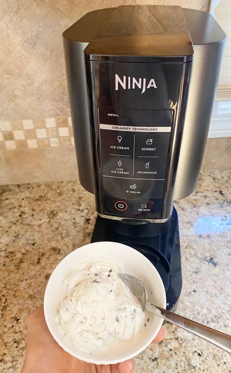 Ninja Creami Ice Cream Maker I Editor Review With Photos Ninja Ice Cream Maker, Ninja Ice Cream, Fancy Ice Cream, Ice Cream Alternative, Soft Serve Ice Cream Machine, Making Ice Cream, Fact About Me, Sorbet Ice Cream, Cream Room