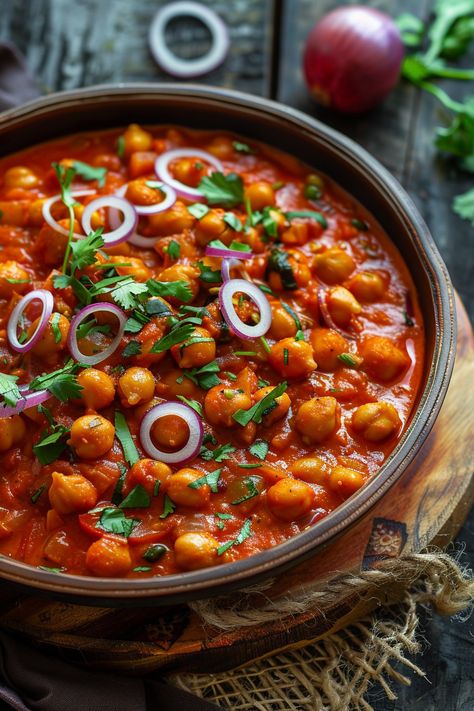 Chickpea Tikka Masala Step By Step Recipe - Tasty Cooking Aroma Chickpea Tikka Masala Recipe, Chickpea Tikka Masala, Chickpea Masala, Vegetarian Mains, Masala Sauce, Chickpea Salad Recipes, Dal Recipe, Paneer Recipes, Masala Recipe