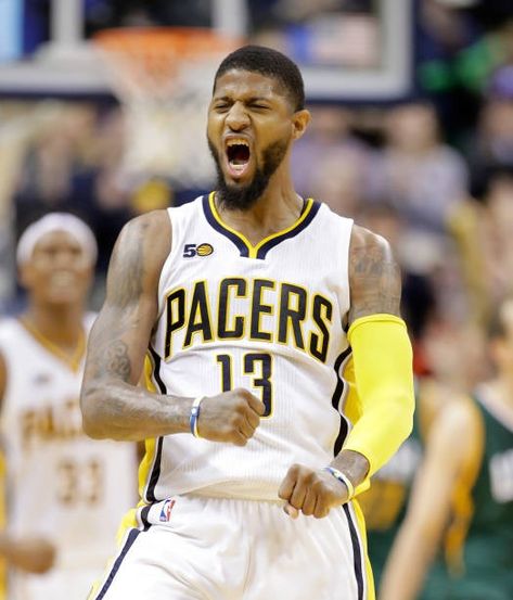 Paul George Pacers, Basketball Photos, Basketball Is Life, Nba Wallpapers, Paul George, The Underdogs, Steph Curry, Indiana Pacers, Team Usa