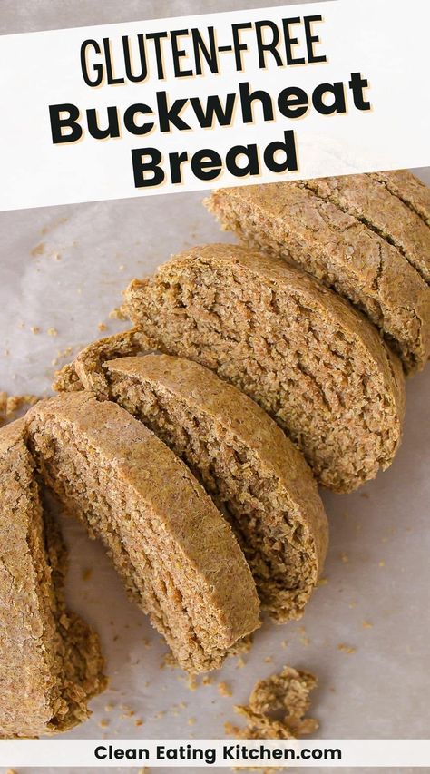 Buckwheat Flour Bread, Scandinavian Bread, Gluten Free Buckwheat Bread, Buckwheat Flour Recipes, Buckwheat Bread, Buckwheat Recipes, Pan Sin Gluten, Gf Bread, Buckwheat Flour